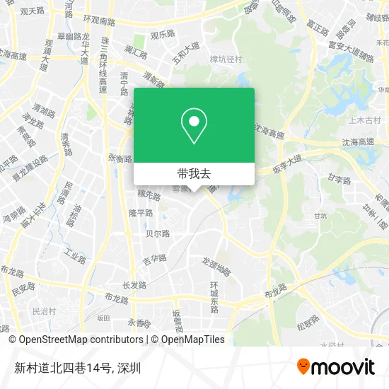 新村道北四巷14号地图
