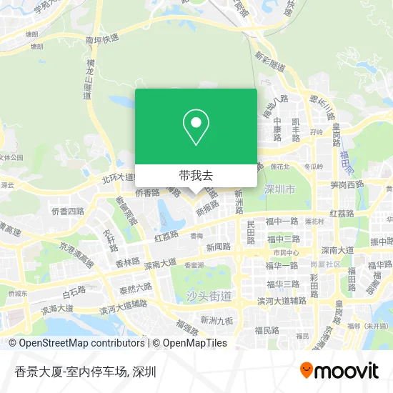 香景大厦-室内停车场地图