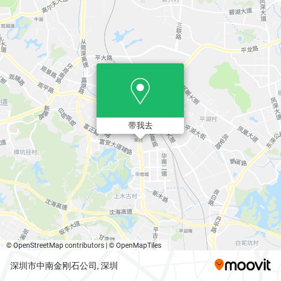 深圳市中南金刚石公司地图