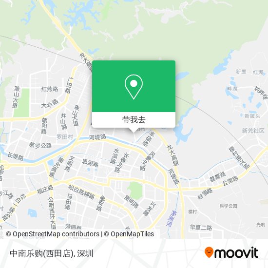 中南乐购(西田店)地图