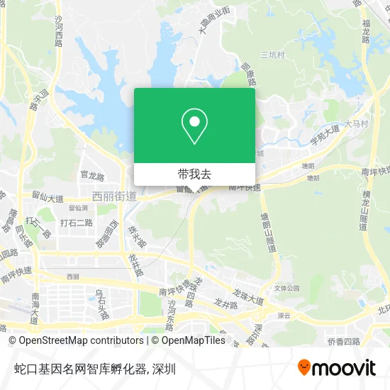 蛇口基因名网智库孵化器地图