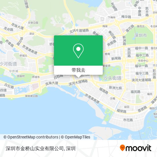 深圳市金桥山实业有限公司地图