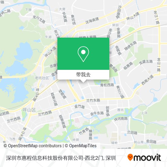 深圳市惠程信息科技股份有限公司-西北2门地图