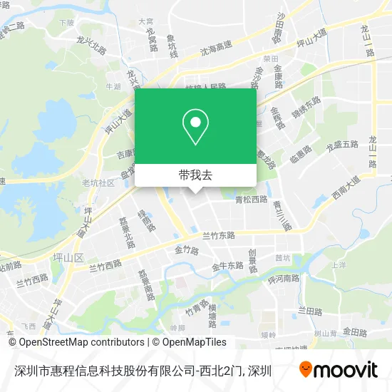 深圳市惠程信息科技股份有限公司-西北2门地图