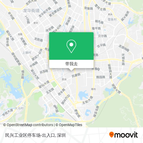 民兴工业区停车场-出入口地图