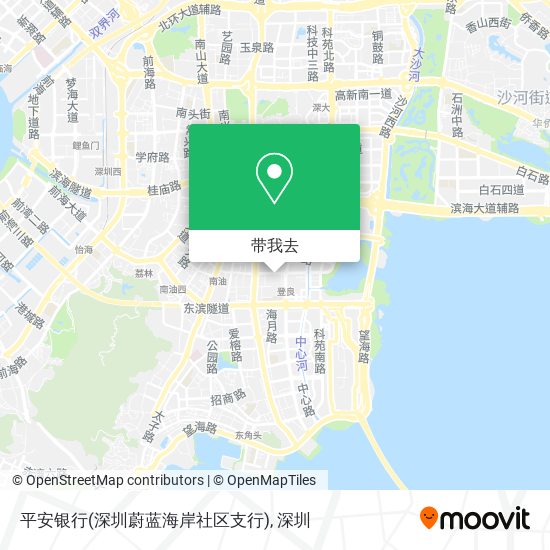 平安银行(深圳蔚蓝海岸社区支行)地图