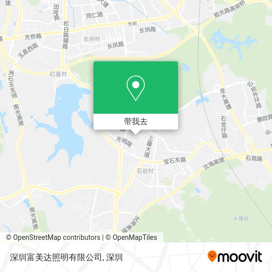深圳富美达照明有限公司地图