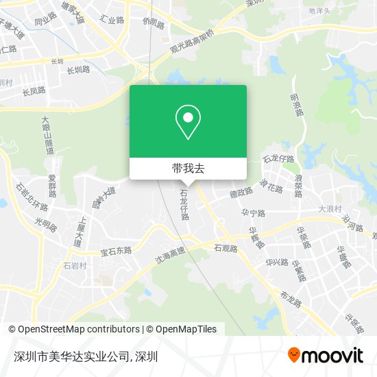 深圳市美华达实业公司地图