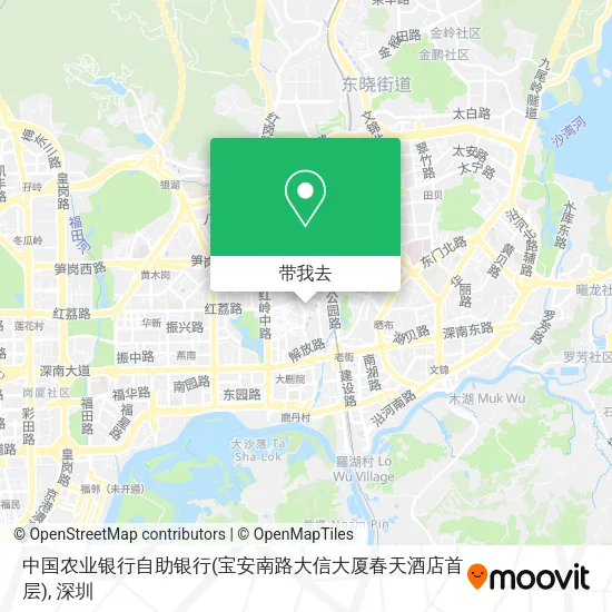 中国农业银行自助银行(宝安南路大信大厦春天酒店首层)地图
