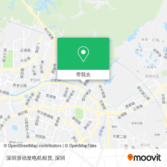 深圳浙动发电机租赁地图