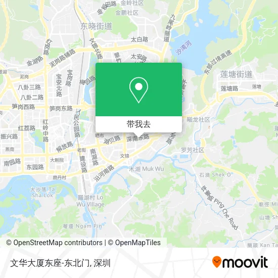 文华大厦东座-东北门地图