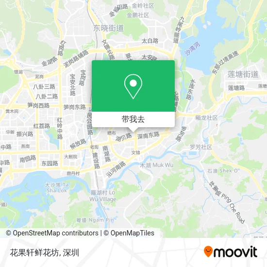 花果轩鲜花坊地图