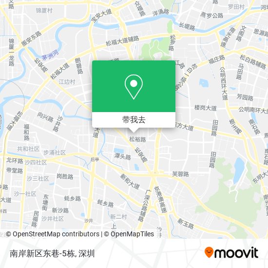 南岸新区东巷-5栋地图