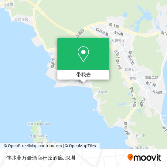 佳兆业万豪酒店行政酒廊地图