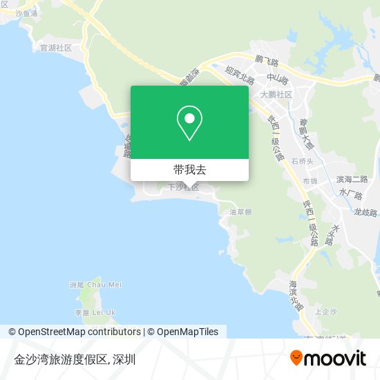 金沙湾旅游度假区地图