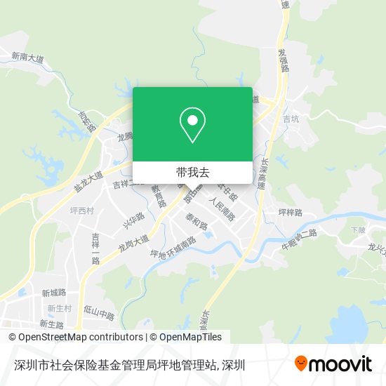 深圳市社会保险基金管理局坪地管理站地图