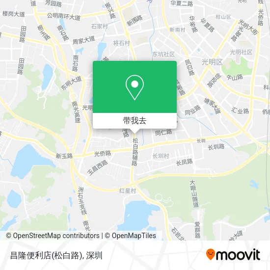 昌隆便利店(松白路)地图