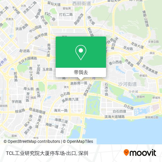 TCL工业研究院大厦停车场-出口地图