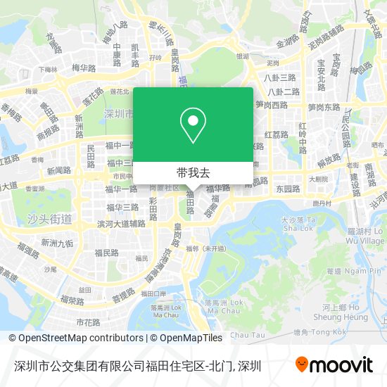深圳市公交集团有限公司福田住宅区-北门地图