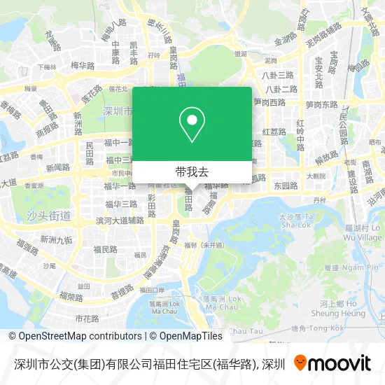 深圳市公交(集团)有限公司福田住宅区(福华路)地图