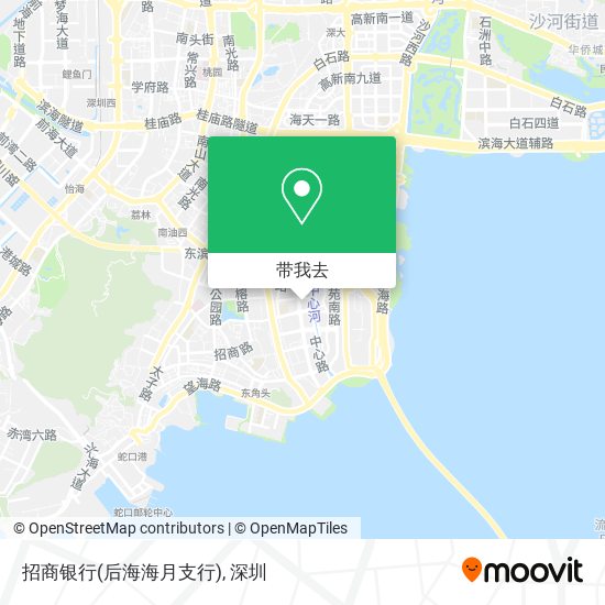 招商银行(后海海月支行)地图