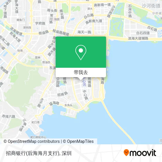 招商银行(后海海月支行)地图