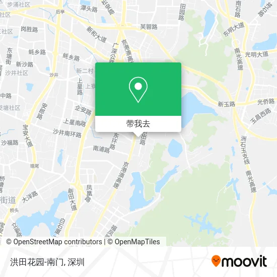 洪田花园-南门地图