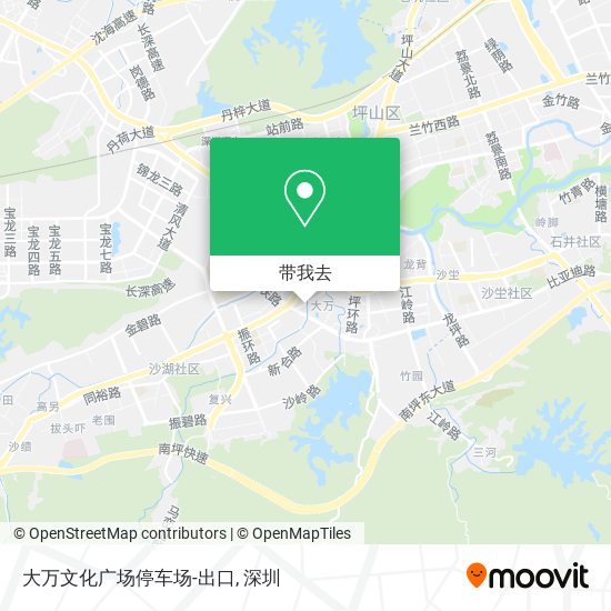 大万文化广场停车场-出口地图