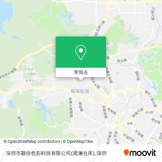 深圳市颖佳色彩科技有限公司(观澜仓库)地图