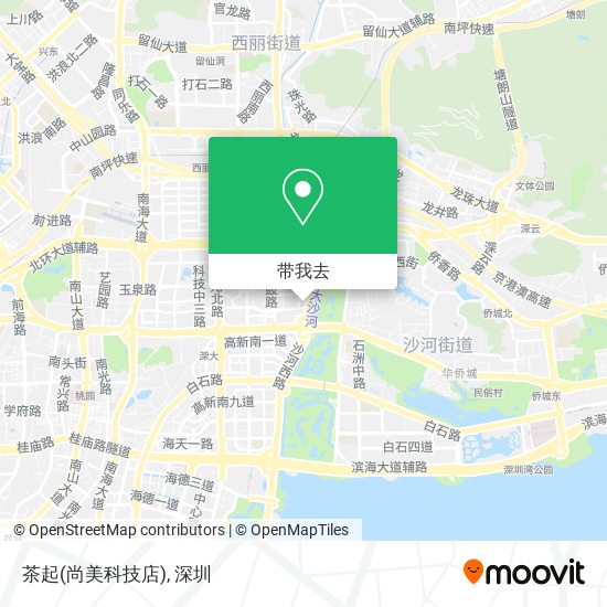 茶起(尚美科技店)地图