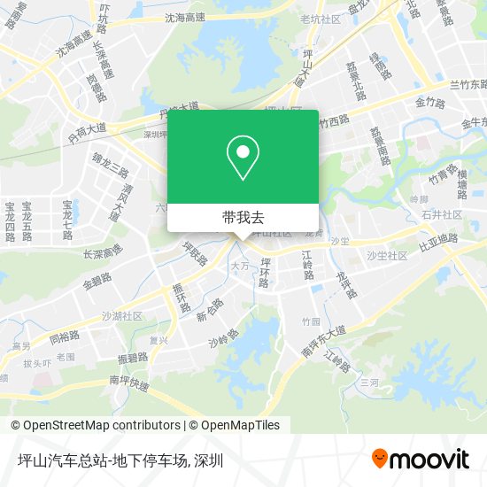 坪山汽车总站-地下停车场地图