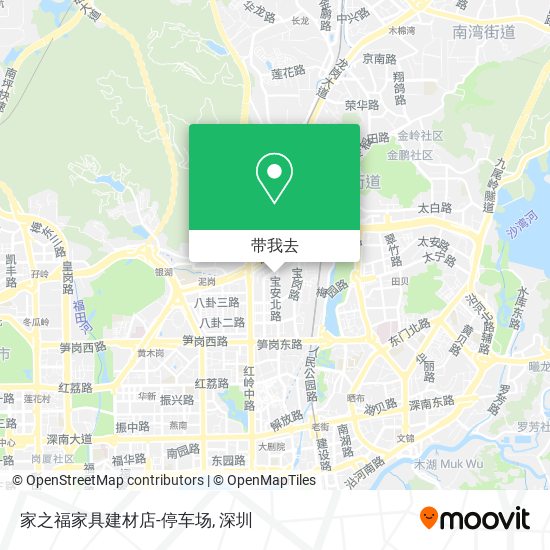 家之福家具建材店-停车场地图