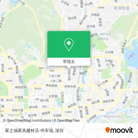 家之福家具建材店-停车场地图