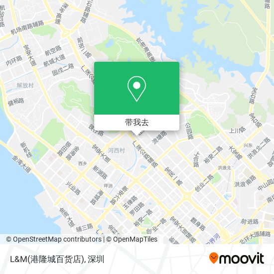 L&M(港隆城百货店)地图