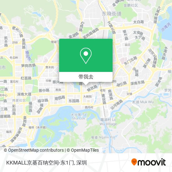 KKMALL京基百纳空间-东1门地图
