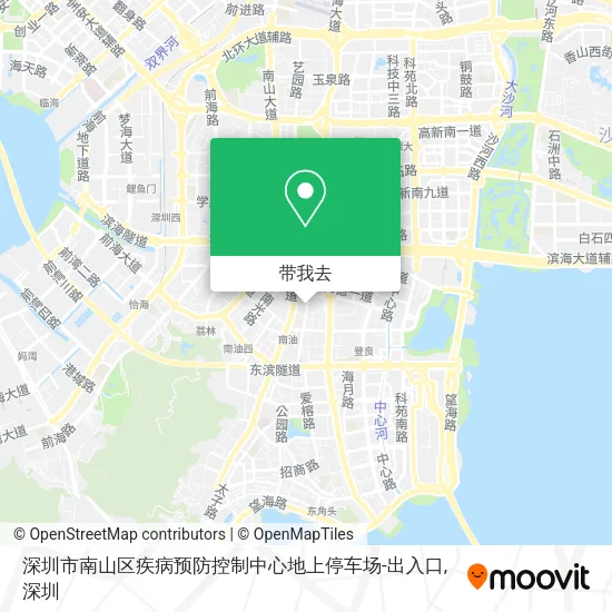 深圳市南山区疾病预防控制中心地上停车场-出入口地图