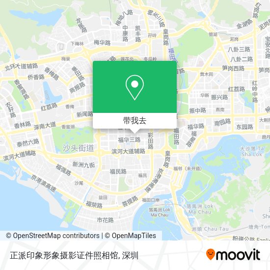 正派印象形象摄影证件照相馆地图