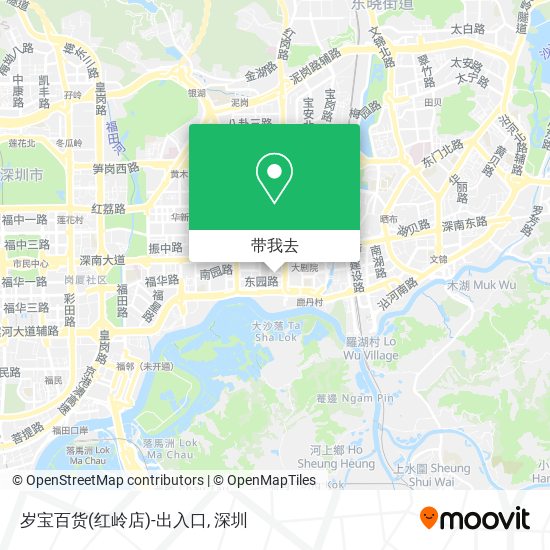 岁宝百货(红岭店)-出入口地图