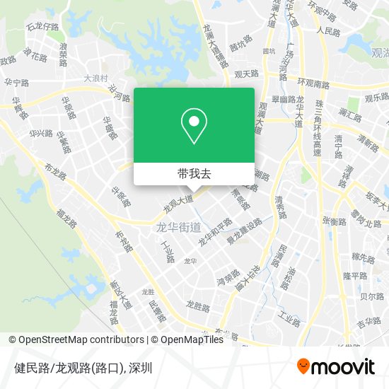 健民路/龙观路(路口)地图