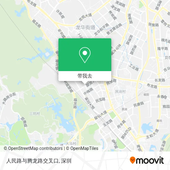 人民路与腾龙路交叉口地图