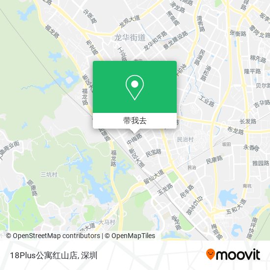 18Plus公寓红山店地图