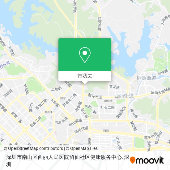 深圳市南山区西丽人民医院留仙社区健康服务中心地图