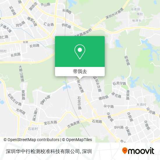 深圳华中行检测校准科技有限公司地图