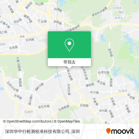深圳华中行检测校准科技有限公司地图