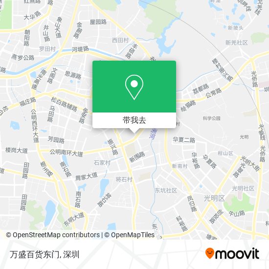 万盛百货东门地图