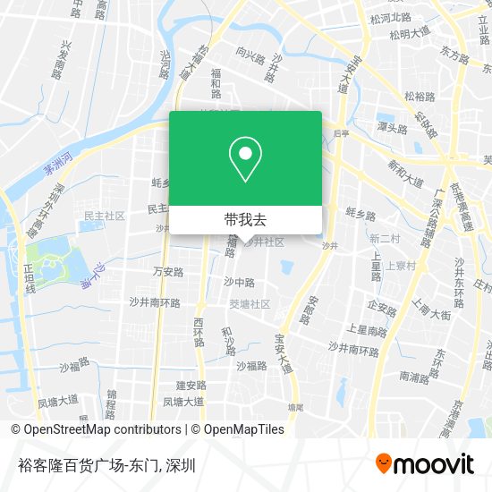 裕客隆百货广场-东门地图