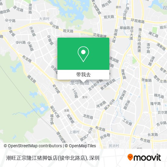 潮旺正宗隆江猪脚饭店(骏华北路店)地图