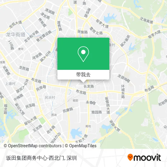 坂田集团商务中心-西北门地图