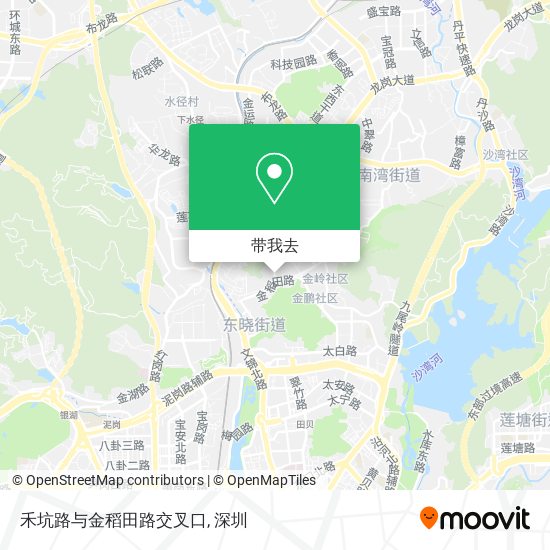 禾坑路与金稻田路交叉口地图