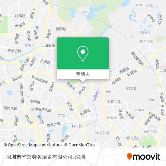 深圳市华郑劳务派遣有限公司地图
